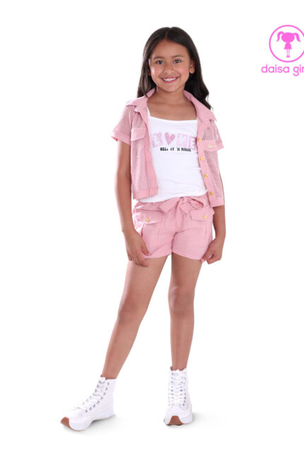 conjunto-short-lino-rigido-blusa-malla-tapas-bolsillos-palo-rosa-esqueleto-3-prendas-ropa-para-nina-daisa-girls-bogota-colombia