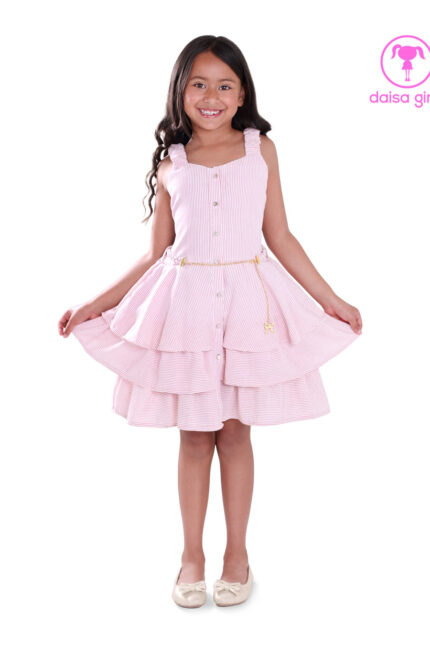vestido-algodon-corto-escote-corazon-rayas-rosado-manga-sisa-falda-boleros-entalle-espalda-ropa-para-nina-daisa-girls-bogota-colombia