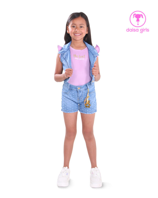 conjunto-short-jean-rigido-chaleco-blusa-boleros-perforacion-textil-lila-ropa-para-nina-daisa-girls-bogota-colombia