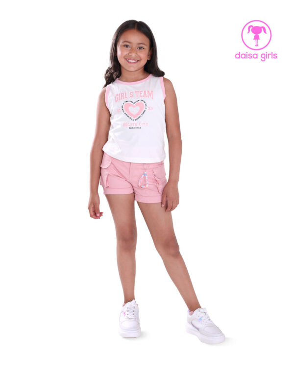 conjunto-short-licrado-dril-camisilla-bolsillos-cargo-print-palo-rosa-ropa-para-nina-daisa-girls-bogota-colombia