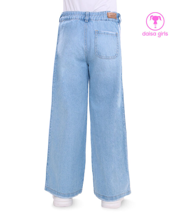 pantalon-jean-rigido-palazzo-flare-laser-perforado-embone-lateral-azul-claro-vista-espalda-ropa-para-nina-daisa-girls-bogota-colombia