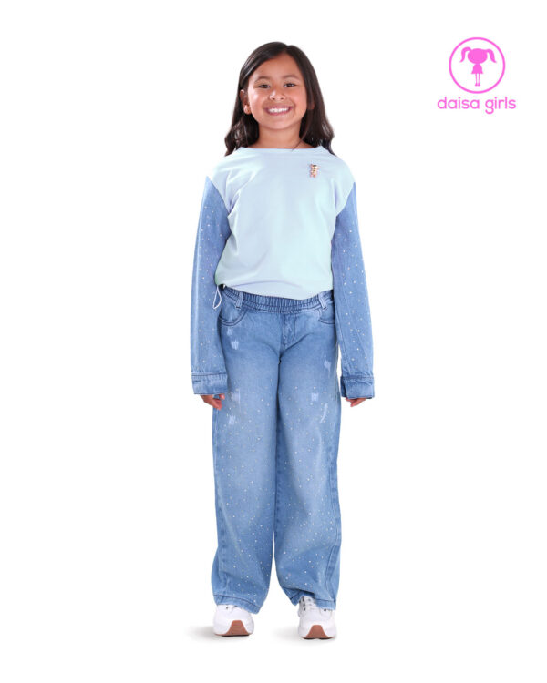conjunto-buso-burda-licrada-cuello-rib-jareta-puño-boton-pantalon-rigido-jean-palazzo-encauchada-bolsillos-azul-ropa-para-nina-daisa-girls-bogota-colombia