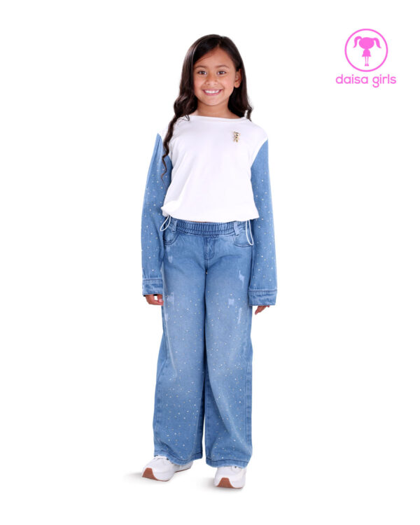 conjunto-buso-burda-licrada-cuello-rib-jareta-puño-boton-pantalon-rigido-jean-palazzo-encauchada-bolsillos-blanco-ropa-para-nina-daisa-girls-bogota-colombia