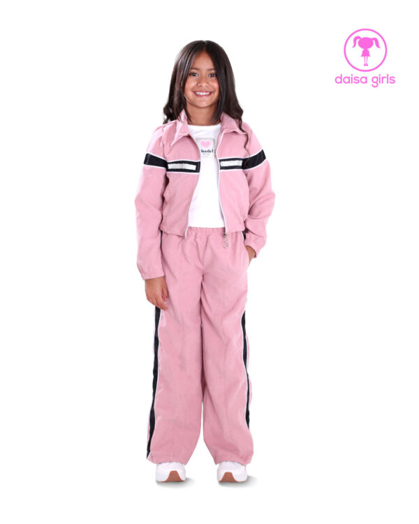 conjunto-pantalon-chaqueta-nylon-soft-set-silueta-palazo-sudadera-cortes-laterales-camisilla-manga-sisa-palo-rosa-ropa-para-nina-daisa-girls-bogota-colombia