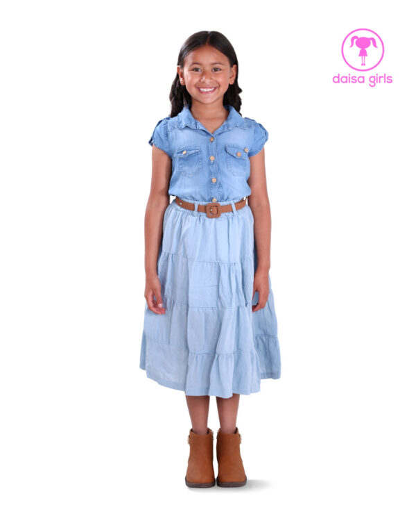 falda-algodon-jaspe-maxi-largo-pretina-encauchada-pasadores-cortes-paneles-forro-azul-camisa-jean-rigido-ropa-para-nina-daisa-girls-bogota-colombia