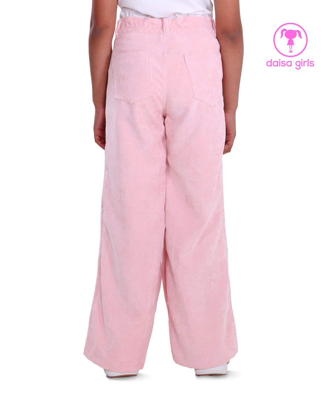 pantalon-pana-silueta-palazo-flare-pretina-caucho-cordon-pretina-cintas-laterales-rosado-vista-espalda-ropa-para-nina-daisa-girls-bogota-colombia