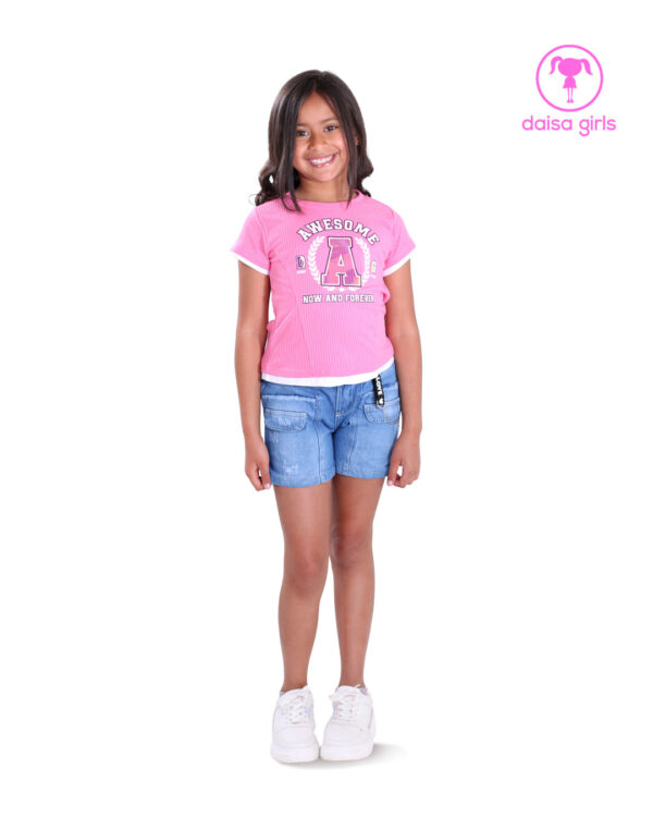 conjunto-short-jean-bolsillos-cargo-blusa-rib-print-fucsia-ropa-para-nina-daisa-girls-bogota-colombia