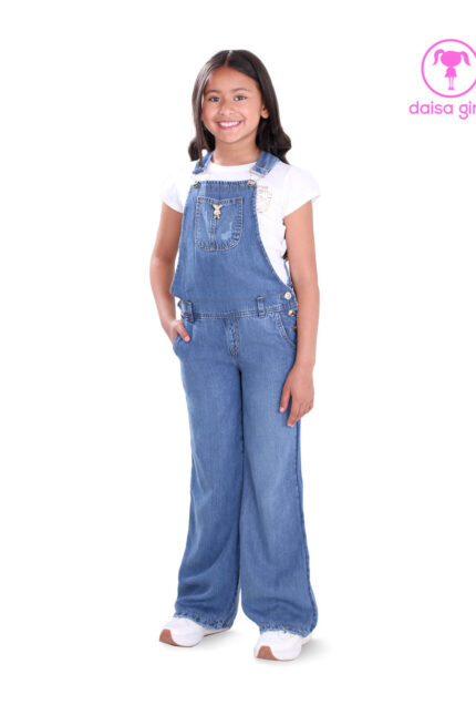 peto-pantalon-jean-rigido-tiras-palazzo-flare-bolsillos-cargo-tapa-caucho-azul-medio-camiseta-blanco-ropa-para-nina-daisa-girls-bogota-colombia