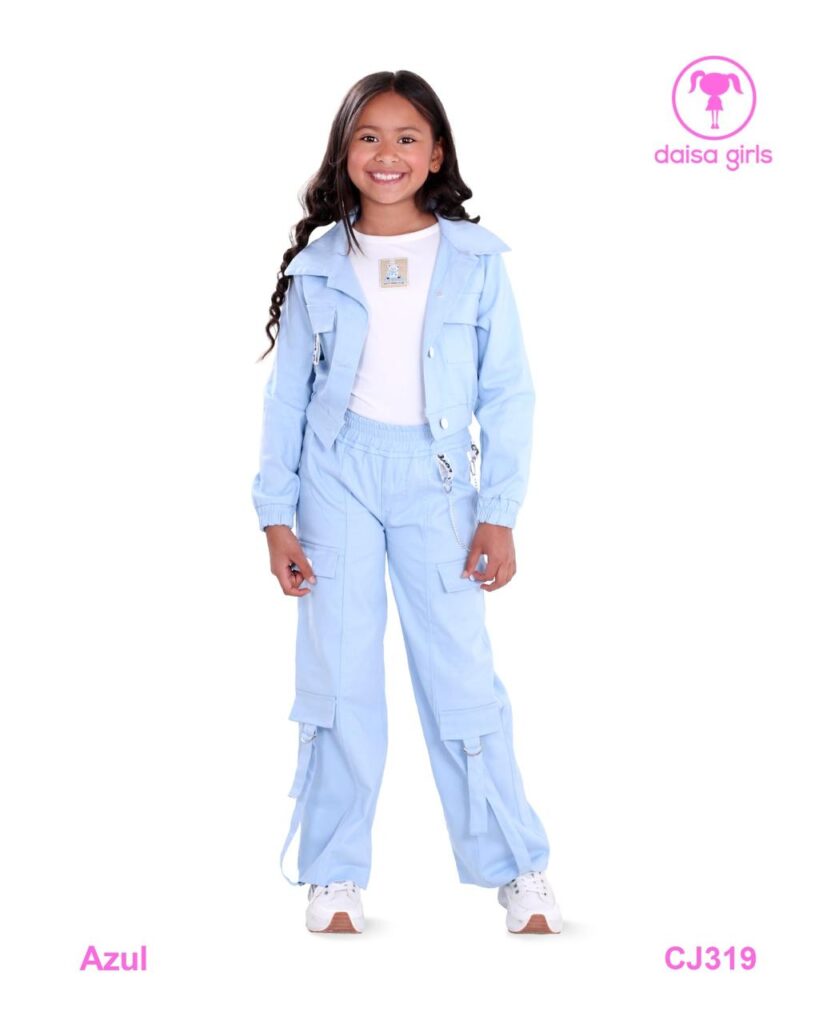 Conjunto Cargo Azul Niña