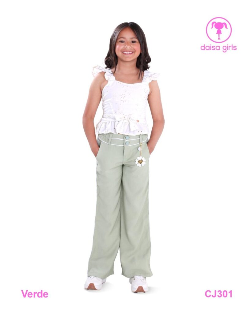 Conjunto Verde Camisa y pantalón niña