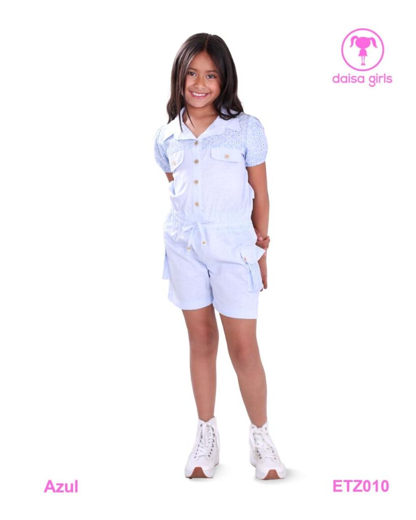 Overol Azul Niña Short