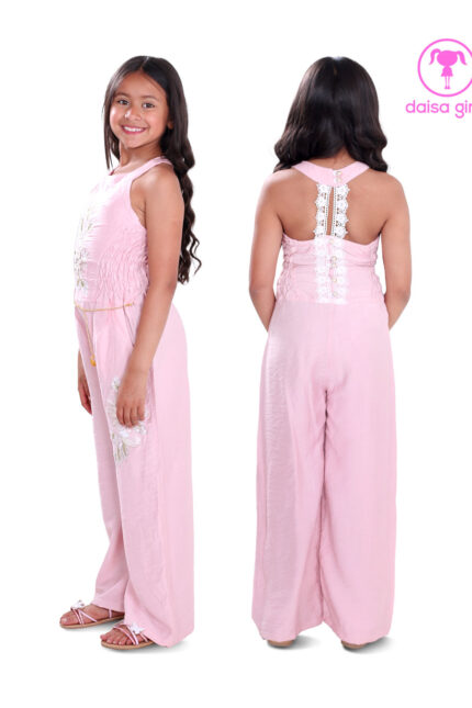 enterizo-pantalon-rayon-escote-redondo-cuello-halter-manga-sisa-abertura-espalda-botones-cintura-entallada-bolsillo-rosado-ropa-para-nina-daisa-girls-bogota-colombia-2