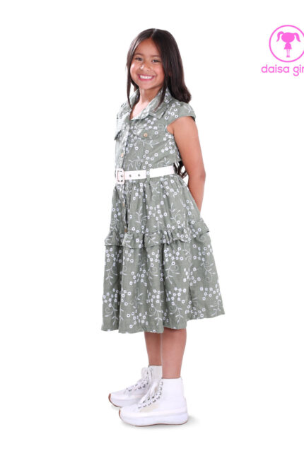vestido-bordado-largo-cuello-camisero-manga-corta-mitad-sisa-canesú-botones-correa-boleros-verde-ropa-para-nina-daisa-girls-bogota-colombia-1