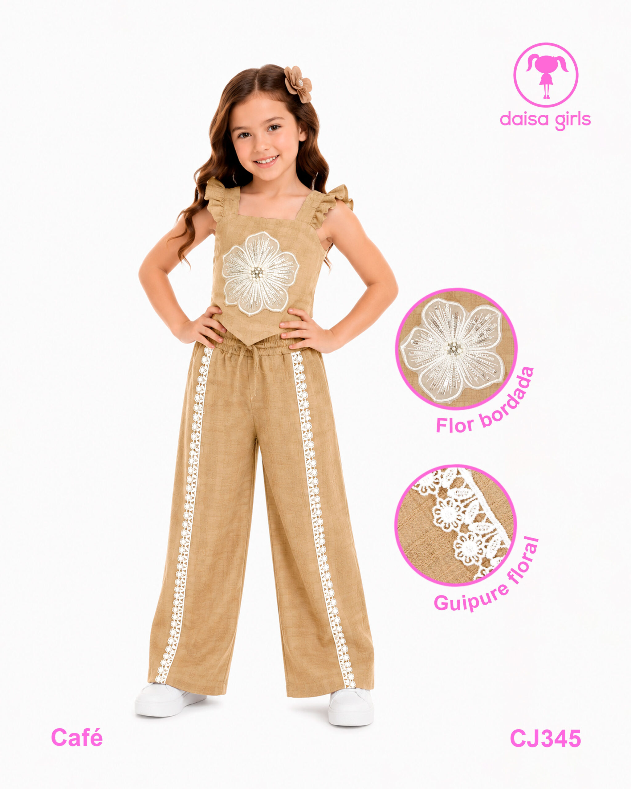 camisa-algodon-tias-boleros-sisa-flor-bordada-corazon-pantalon-guipure-bolsillos-cafe-1-daisa-girls-ropa-para-niña-bogota-colombia