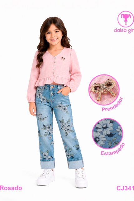 camisa-lino-pico-manga-bolero-botones-pantalon-jean-rigido-estampado-flor-straight-rosado-1-daisa-girls-ropa-para-niña-bogota-colombia