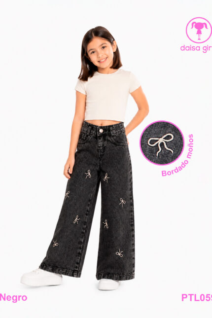 pantalon-jean-rigido-palazo-flare-bolsillo-escote-corazon-trasero-bordado-moños-negro-1-daisa-girls-ropa-para-niña-bogota-colombia