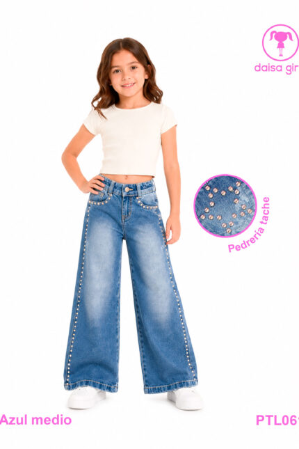 pantalon-jean-rigido-palazo-flare-bolsillo-escote-corazon-trasero-taches-estrellas-azul-medio-1-daisa-girls-ropa-para-niña-bogota-colombia