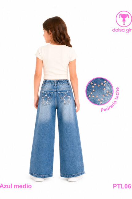 pantalon-jean-rigido-palazo-flare-bolsillo-escote-corazon-trasero-taches-estrellas-azul-medio-2-daisa-girls-ropa-para-niña-bogota-colombia