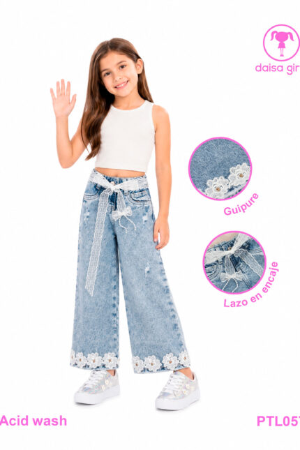 pantalon-jean-rigido-palazo-flare-imitacion-bolsillos-relojero-bordado-lazo-encaje-guipure-acid-wash-1-daisa-girls-ropa-para-niña-bogota-colombia