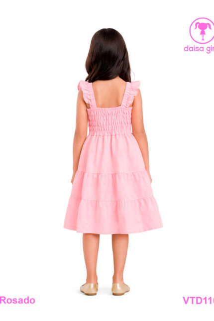 vestido-rayon-largo-manga-sisa-entalle-espalda-bolores-recogidos-rosado-2-daisa-girls-ropa-para-niña-bogota-colombia